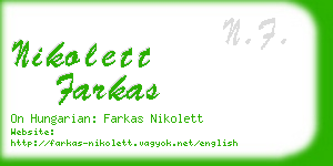 nikolett farkas business card